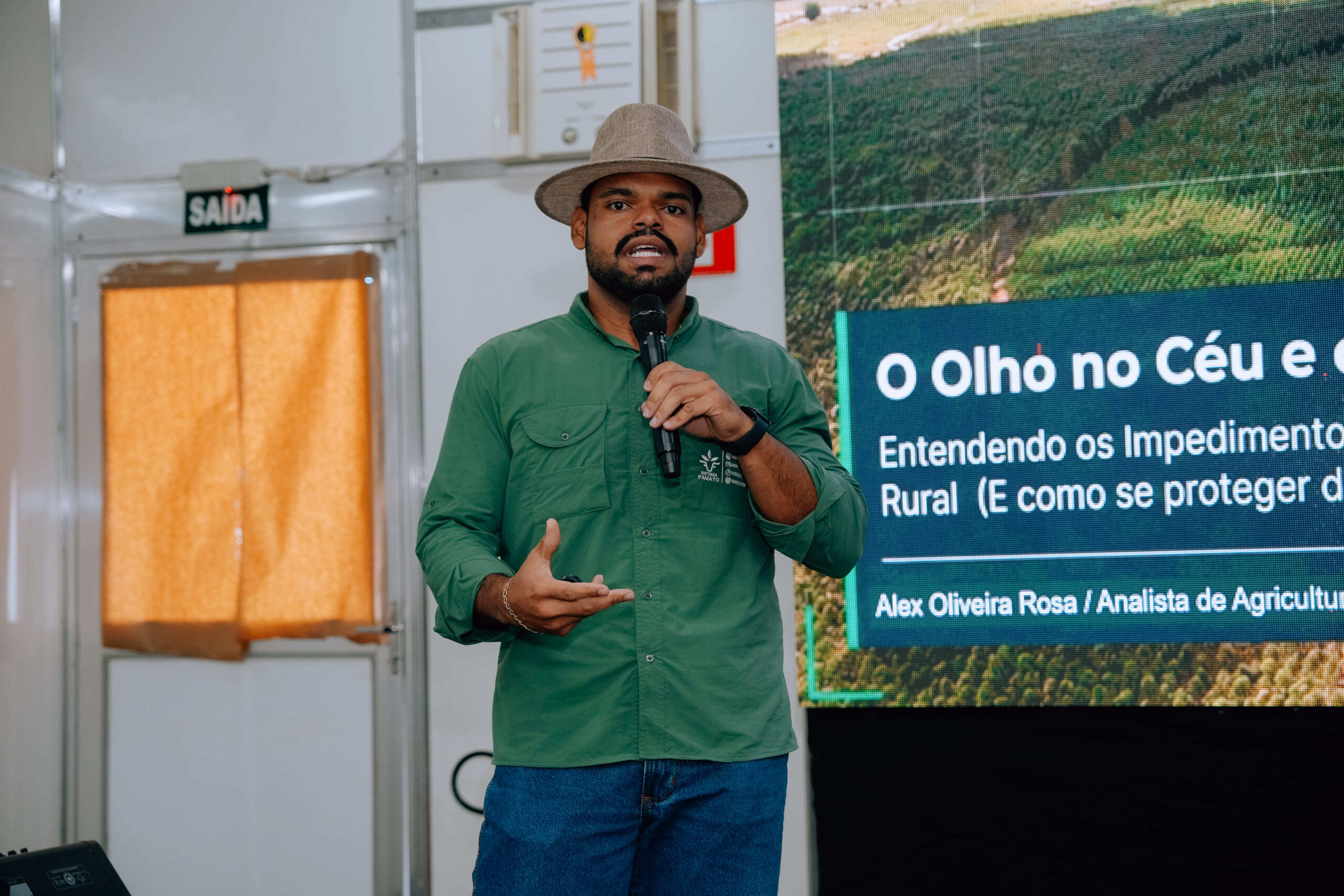 Analista de Agricultura da Famato, Alex Rosa. Foto:Thiago Rocha/Parecis SuperAgro