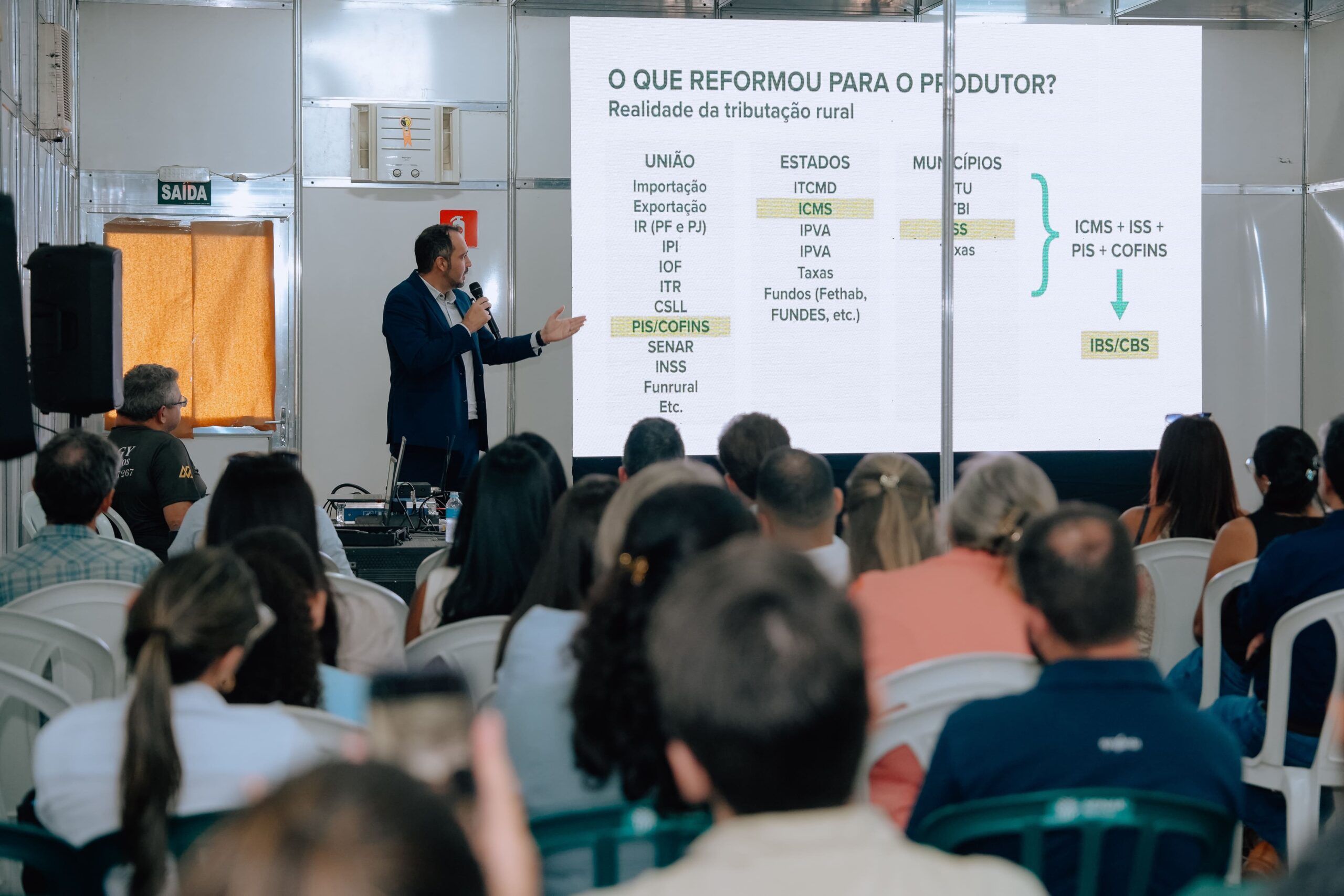 Analista Tributário da Famato, José Cristovão. Foto: Thiago Rocha/Parecis SuperAgro